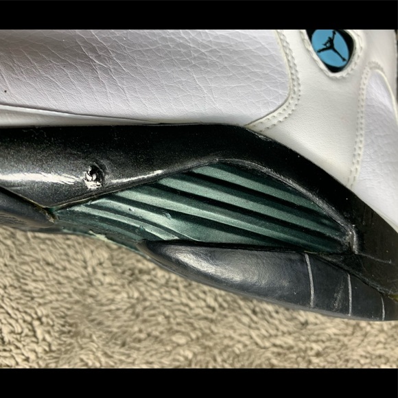 1999 Air Jordan 14 Women’s size 9 Oxidized green Nike retro og white wmns shoes - Picture 7 of 15